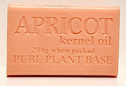 Box of 8 UNWRAPPED - APRICOT & CALENDULA Pure Plant Oil Soap, 200g