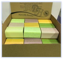 Box of 30 UNWRAPPED, Pure Plant Assorted Soaps