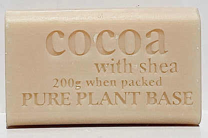Box of 8, Cocoa & Shea Butter Pure Plant Oil Soap 200g