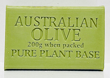 Box of 8, Australian OLIVE Pure Plant Oil Soap 200g