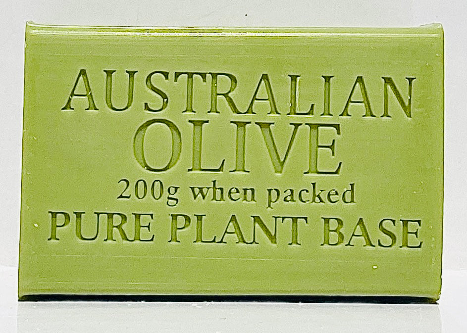 Box of 8 UNWRAPPED, Australian OLIVE Pure Plant Oil Soap 200g