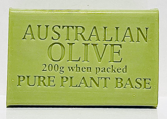 Box of 8 UNWRAPPED, Australian OLIVE Pure Plant Oil Soap 200g