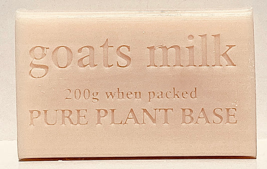 Box of 8 UNWRAPPED, Pure Plant PLAIN Goats Milk 200g soap