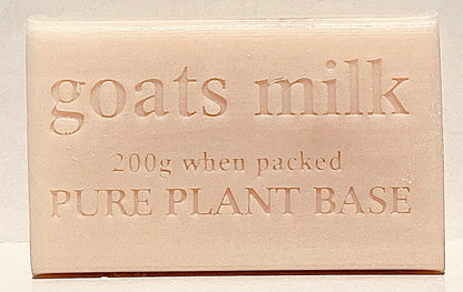 Box of 8 WRAPPED, PLAIN Goats Milk Pure Plant soap 200g