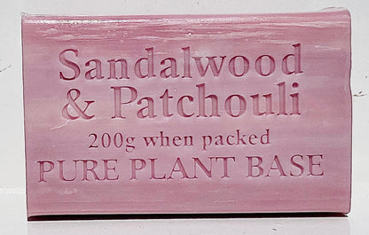 Box of 8 UNWRAPPED, Sandalwood and Patchouli 200g soap