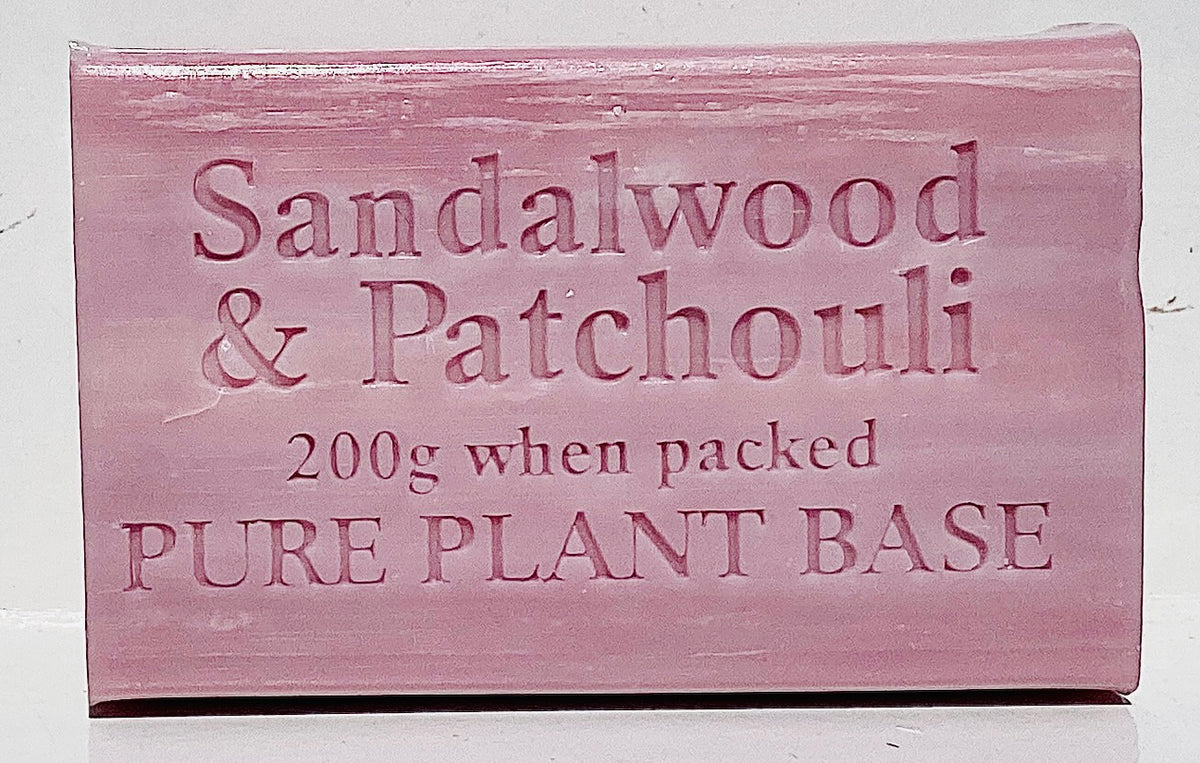 Box of 8 WRAPPED, Sandalwood and Patchouli Pure Plant 200g