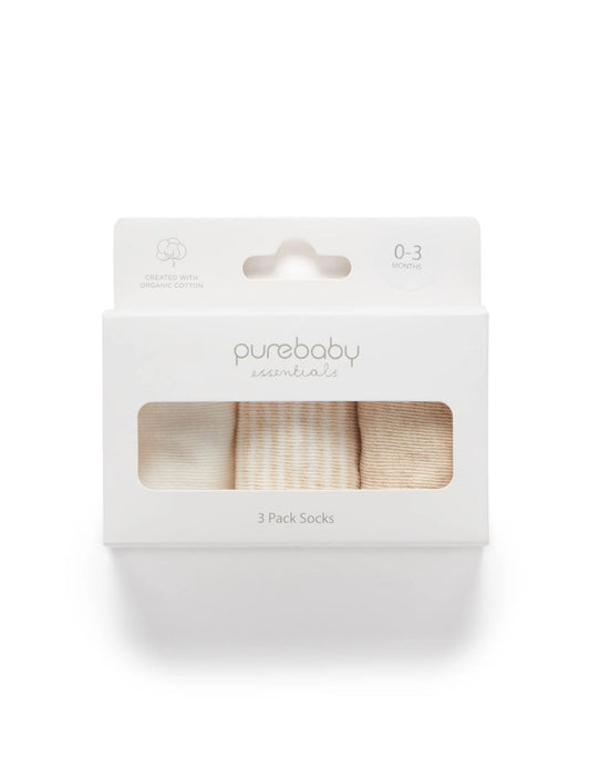 Wheat 3 Pack socks
