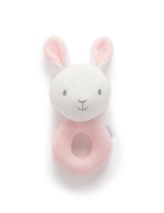 Knitted Bunny rattle
