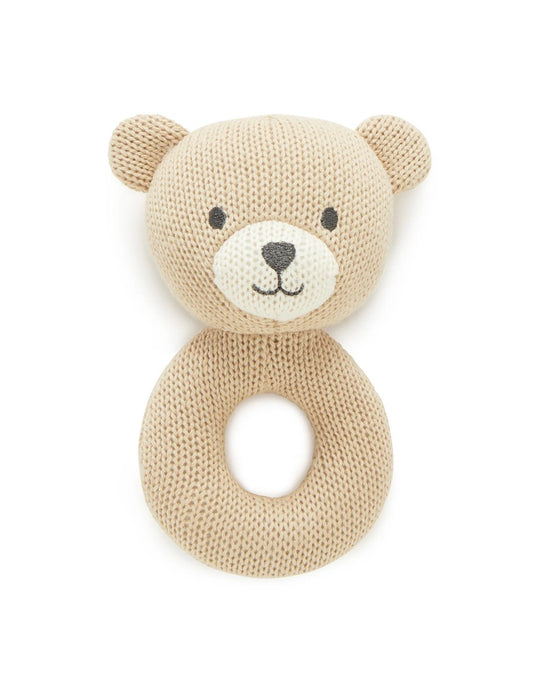 Knitted Bear rattle