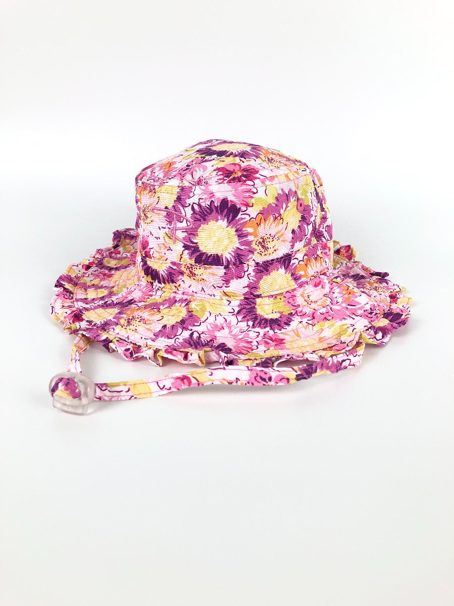 PINK - Microfibre Reversible Brim Hat (Sizes +)