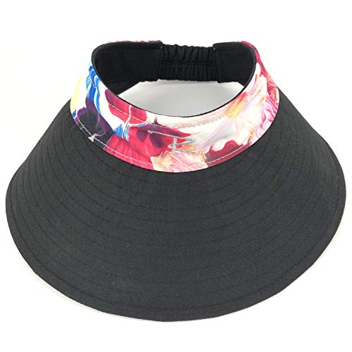 WIDE Black Monet Visor (ONE SIZE)