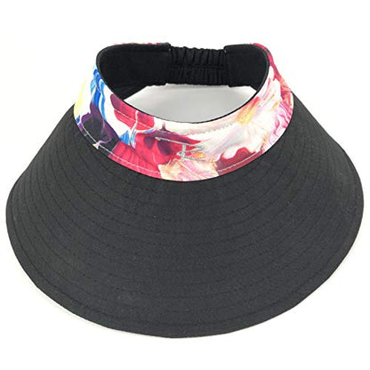WIDE Black Monet Visor (ONE SIZE)
