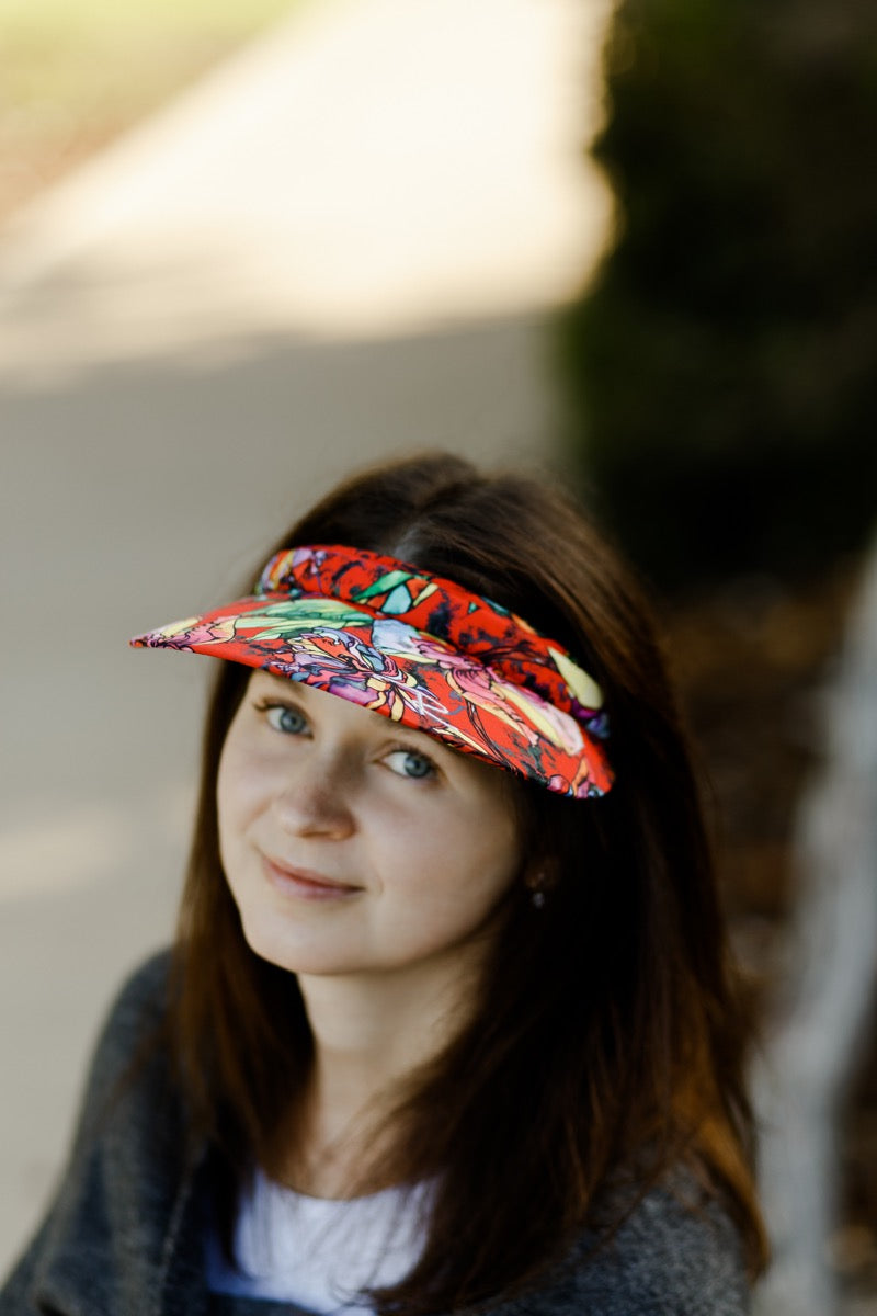 Red Rose Visor (ONE SIZE)