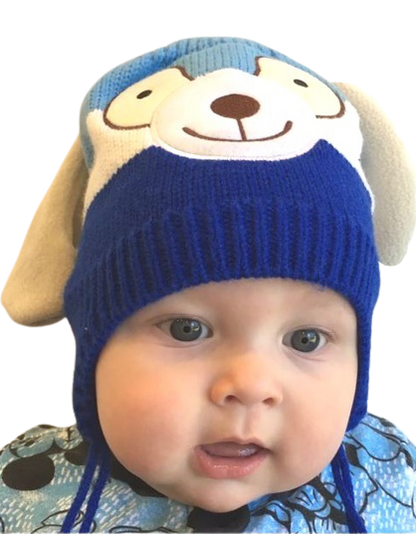 Blue Puppy Beanie (INFANT)