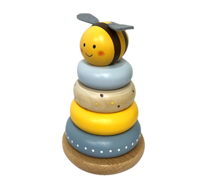Wooden Bee Stacking Toy