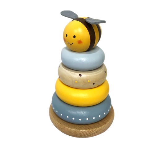 Wooden Bee Stacking Toy