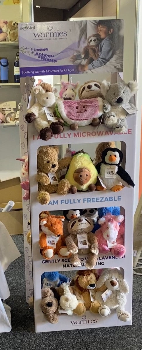 Assorted Warmies Stand with 50 Warmies