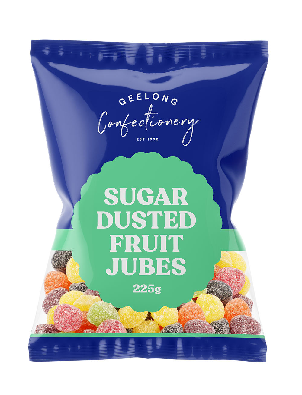 Sugar Dusted Fruit Jubes, 225g