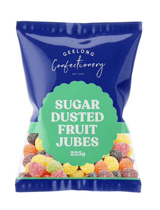 Sugar Dusted Fruit Jubes, 225g