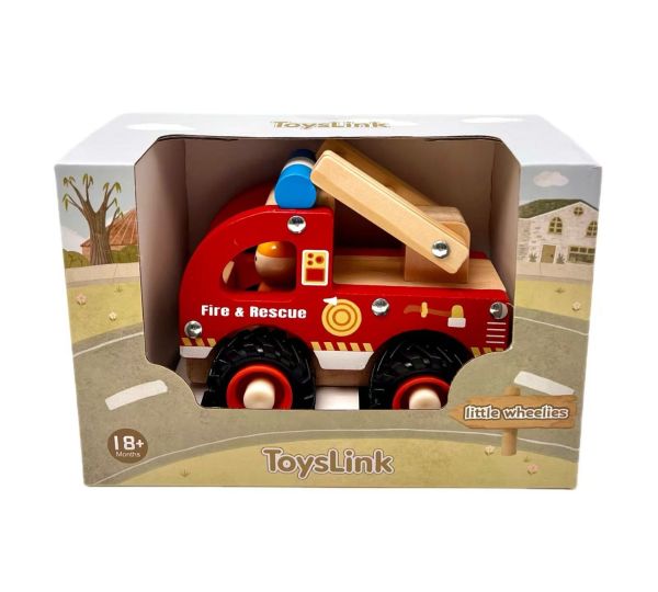 Wooden Fire Engine in a Box