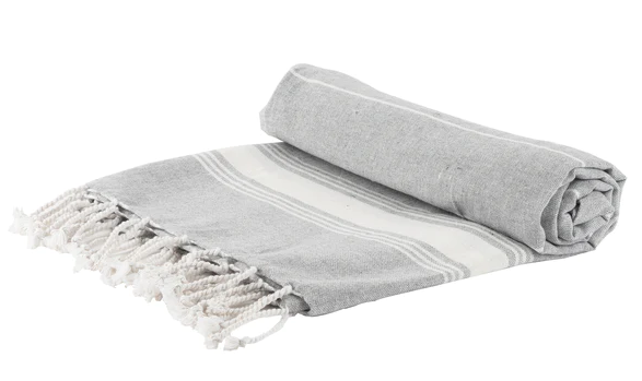 GREY 170x90, Turkish Beach Towel