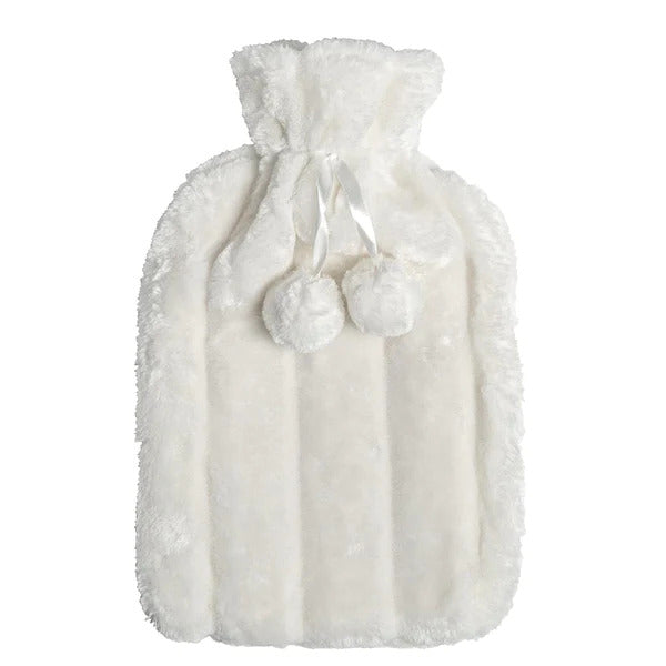 Cream COVER Plush Hot Water Bottle - 20cm, 2L