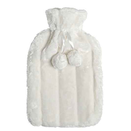 Cream COVER Plush Hot Water Bottle - 20cm, 2L