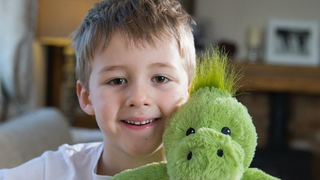 Load video: Warmies® Australia Adorable Present Opening and Unboxing - Green Dinosaur