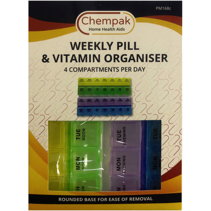 PM168c - 4 TIMES DAILY - Weekly Organisor - lge pods