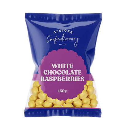 White Chocolate Raspberries, 150g