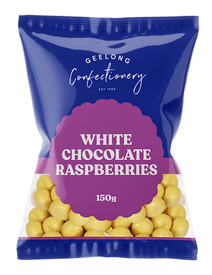 White Chocolate Raspberries, 150g