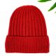 RED Solid Rib Beanie