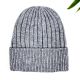 GREY Solid Color Rib Beanie