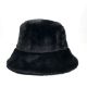 BLACK Cute Fluffy Bucket Hat