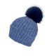 BLUE Lux Wool Blend Beanie with Pom