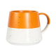 ORANGE 370ml Dipped Flecked Stoneware Belly Mug