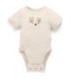 WHEAT Puppy Applique Bodysuit (000)