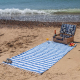 Blue and White Stripe 170x90, Turkish Beach Towel