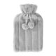 Dark Grey COVER Plush Hot Water Bottle - 20cm, 2L