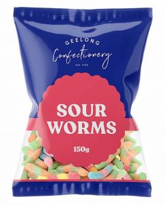 Sour Worms, 150g 